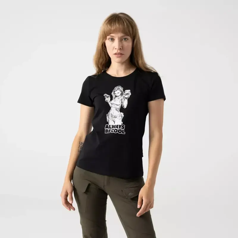 Женская футболка Helikon-Tex Women's T-shirt (ABC Girl), Black