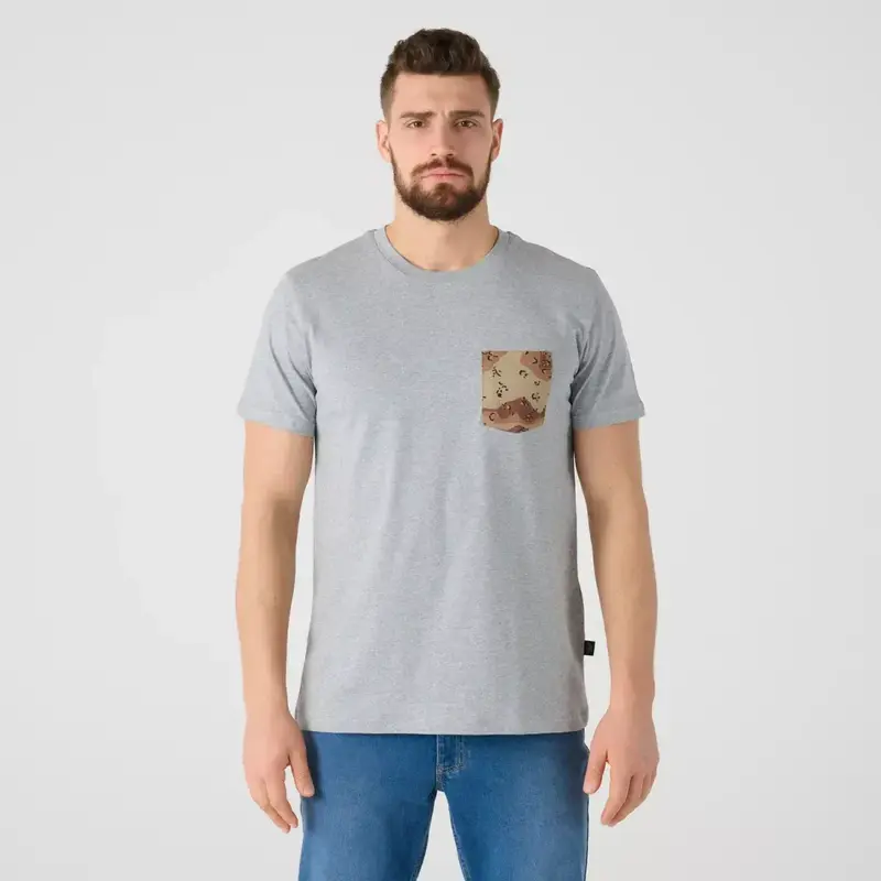 Футболка Helikon-Tex T-shirt (6 Color Desert Pocket), Melange Mid Grey