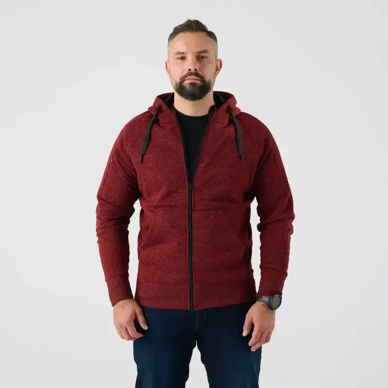 Толстовка Helikon-Tex Covert Tactical Hoodie (FullZip), Melange Red